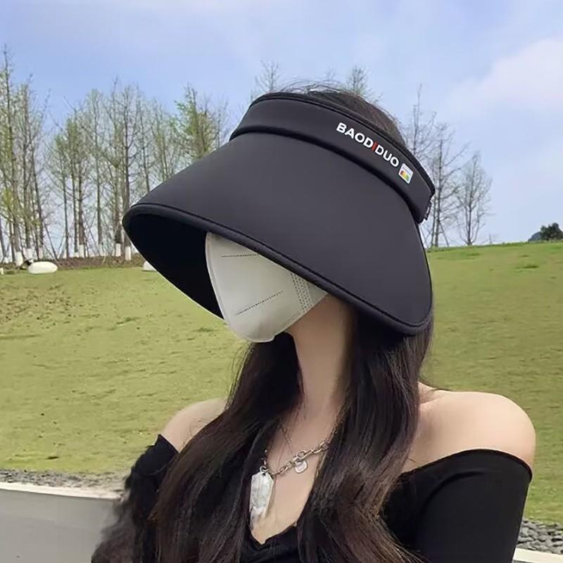 Summer Ultraviolet Protection Sun Hat With Wide Brim For Outdoor Travel And Sunshade