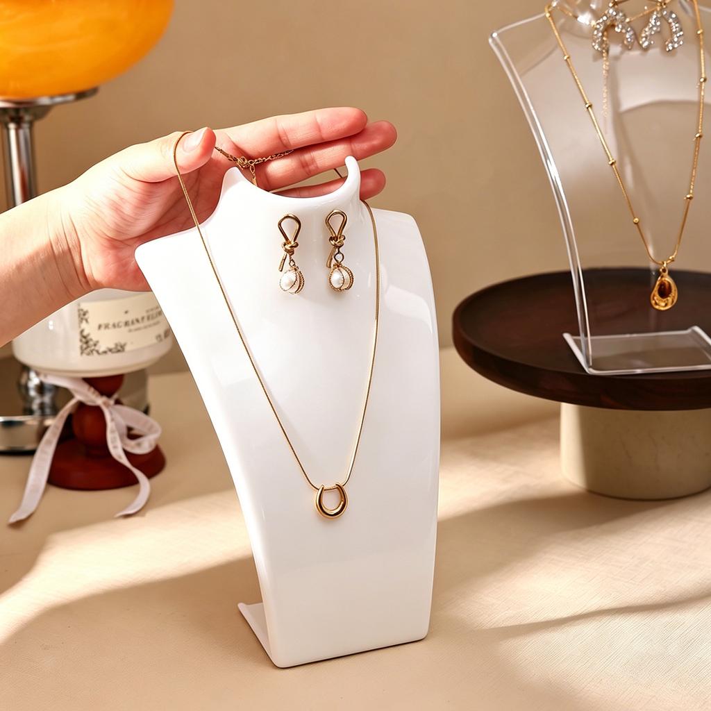 1 portrait jewelry display stand vertical necklace earring storage stand, jewelry store home display stand perfect holiday gift