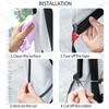 For Dodge Challenger Car Door Seal Strip Rubber Double Layer Sealing Protector Soundproof Seal Dustproof Seal Strip 12PCS