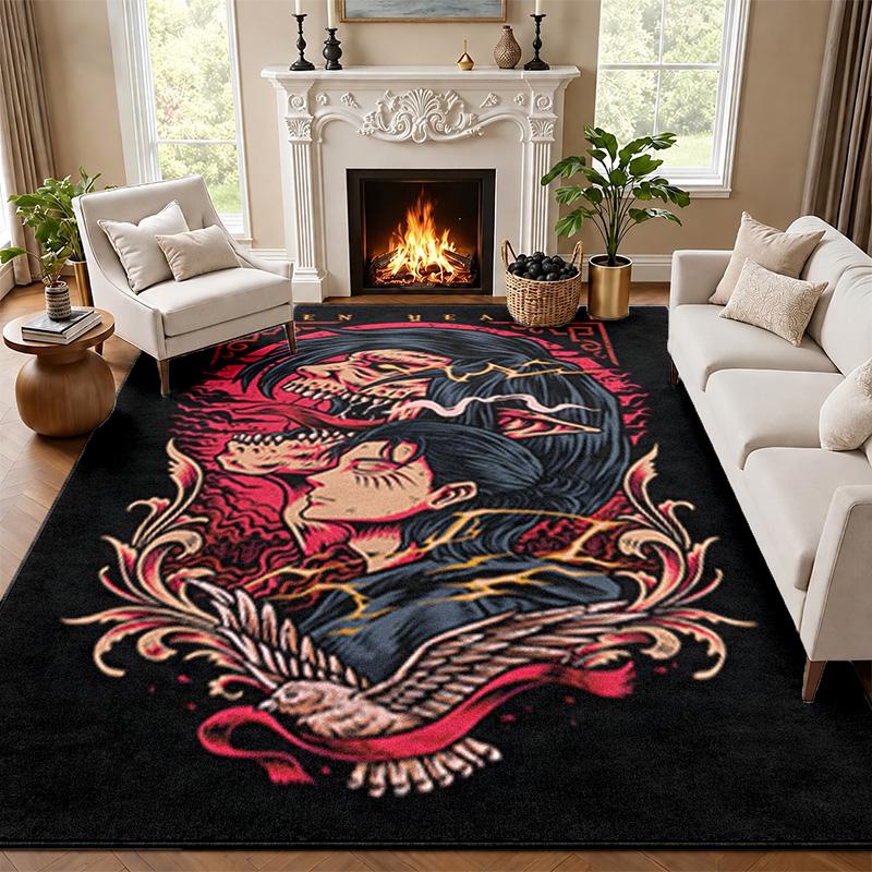 Attack on Titan Carpet Door Mat for Living Room or Bedroom Protective Mat Under Chair Office Decoration Christmas Gift Birthday Present
