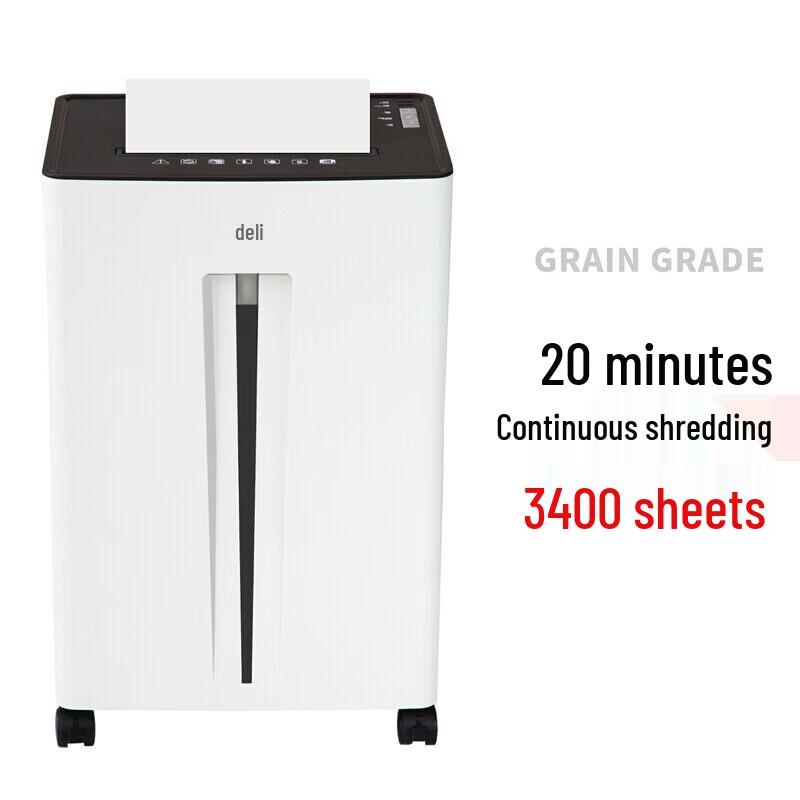 Deli 9918 Level P-4 Commercial Cross-Cut Paper Shredder