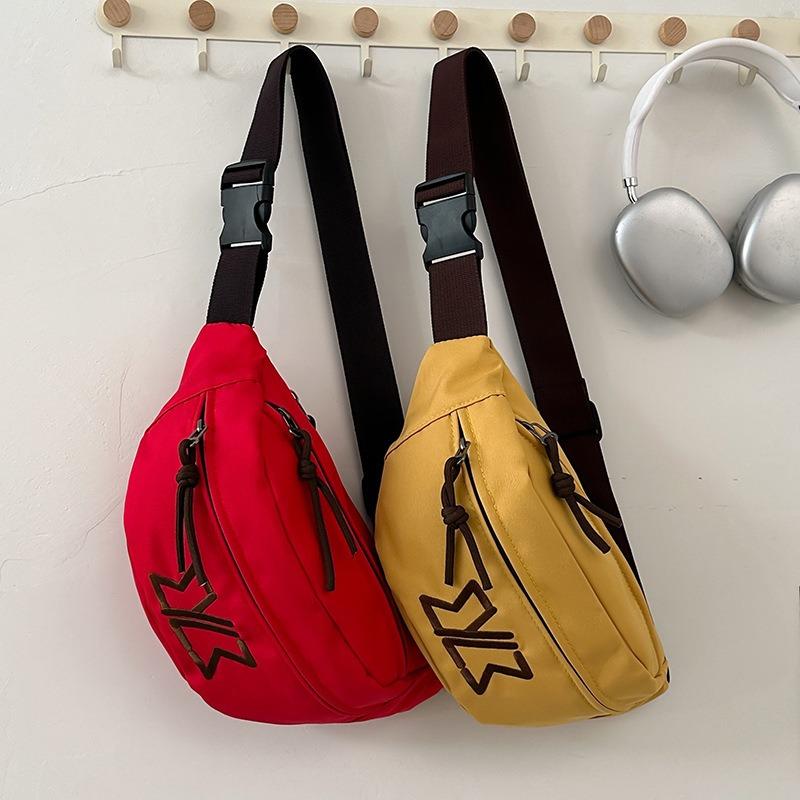 Women's Breast Bag Versatile Fashion Couple Mobile Phone Fanny Pack Men's Cool Large Capacity Sports and Leisure Messenger Bag