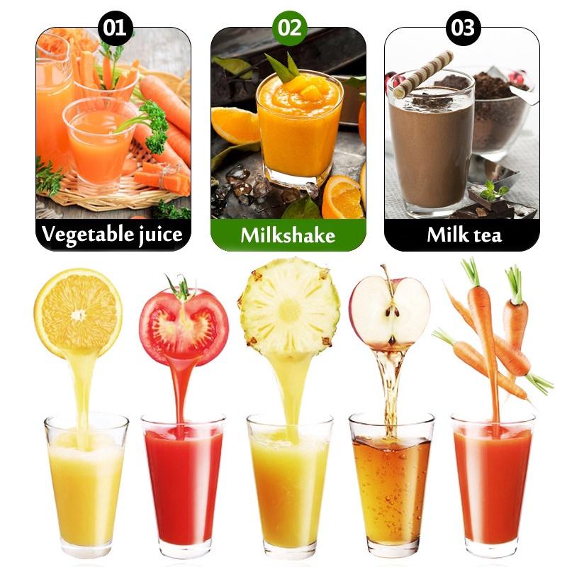 1500ML Nutrition Machine Juice blenders Fruit Juicer Mixer Timer-Blenders Ice-Crusher Food-Processor 18x37x14x16.5cm