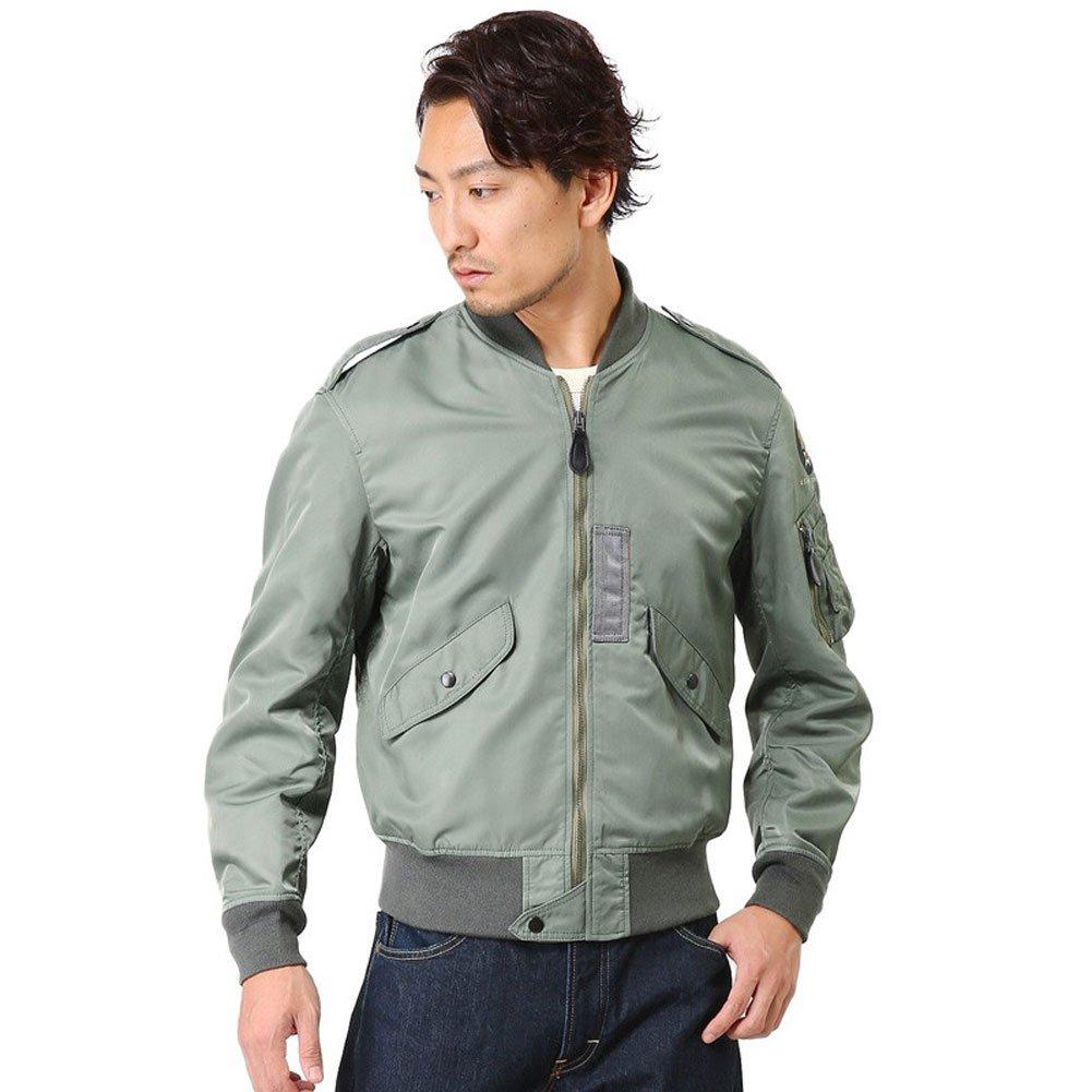 HOUSTON US Military Flight Jacket 36 OD L-2 (Size (Japan Size S), (5L-2X))