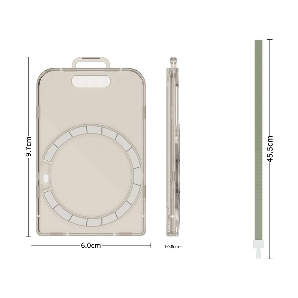 PC Protective Case Magnetic Shockproof Voice Recorder Cover with Lanyard Anti-lost Hard Shell for PLAUD Note/Plaud Note Pro