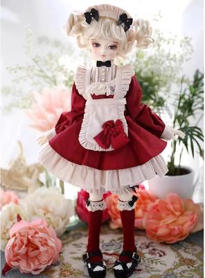 HAMRETHYPPZ BJD Ball Jointed Doll Doll Maid Cute Maid Princess Cute Cute Head Accessory and Body Not 1/4 1/6 1/3 Dress, Costume, Outfit, Skirt, Skirt,
