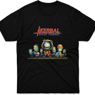 Herr Dam T-shirt Kerbal Space Program Ksp Team T-shirts för Män Kvinnor Pappa Cool Vit En Storlek