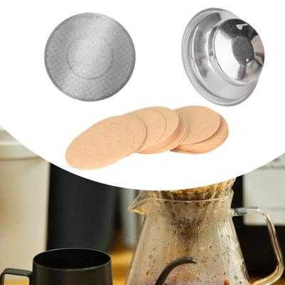 54 mm Kahve Filtre Sepeti Makine Mutfak Aletleri Ev Yeniden Kullanılabilir Değiştir Yuvarlak Kağıt