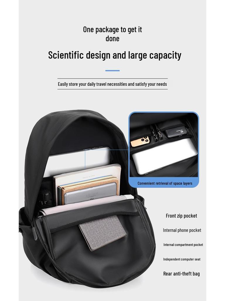 Unisex Casual Fashion Backpack with Pendant