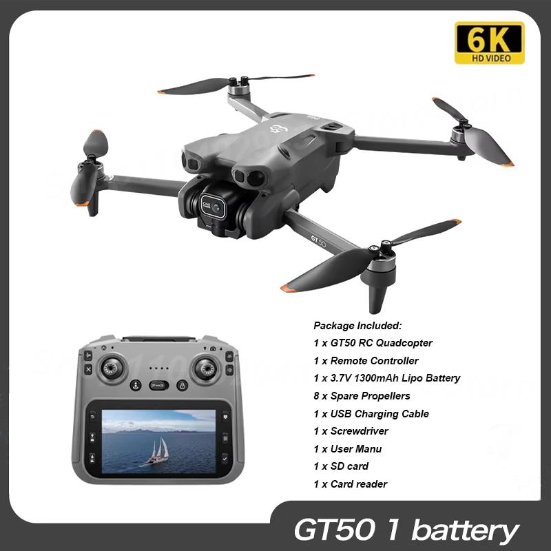 NEW GT50 PRO Drone 2.4G 5G WIFI Professional 8K HD Dual Camera Aerial Photography Brushless Foldable RC UAV Quadcopter Toys Gift