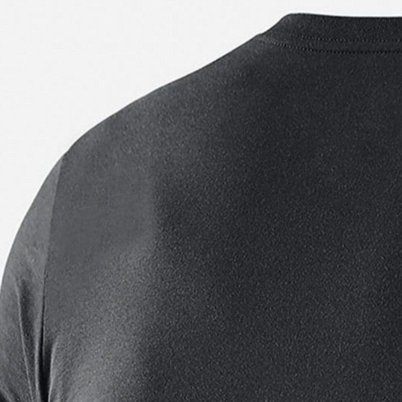 Nike T Shirts Men's Black Crew Neck Moderate Straight Fit DD6729-010