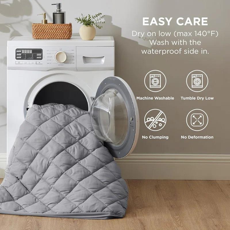 Protège-matelas imperméable Drap-housse, 1 pièce seulement, Résistant à la poussière et aux taches, Isolation de l'urine, Sans taies d'oreiller, Linge de lit minimaliste