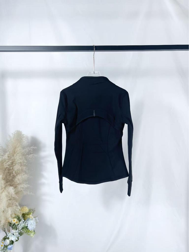 Lulu SLEEK CITY Women's Slim Fit Zipper Cardigan Fitness Jacket with Long Sleeves, Plus Velvet for Yoga.