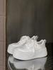 Leather Thick Bottom Boost Foam Bottom White Sneakers Women's Fall Casual Breathable Versatile Board Shoes