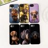 Cover for Samsung Galaxy S24 S25 S23 FE Ultra Plus S7 Edge S25+ S23+ A56 5G Casing Silicone Phone Case Wallpaper Dachshund Dog