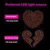 Heartbroken LED Car Window Atmosphere Light USB Glowing Heart Ambient Mood Light Interior Decoration Neon Lamp 10 Flashing Modes