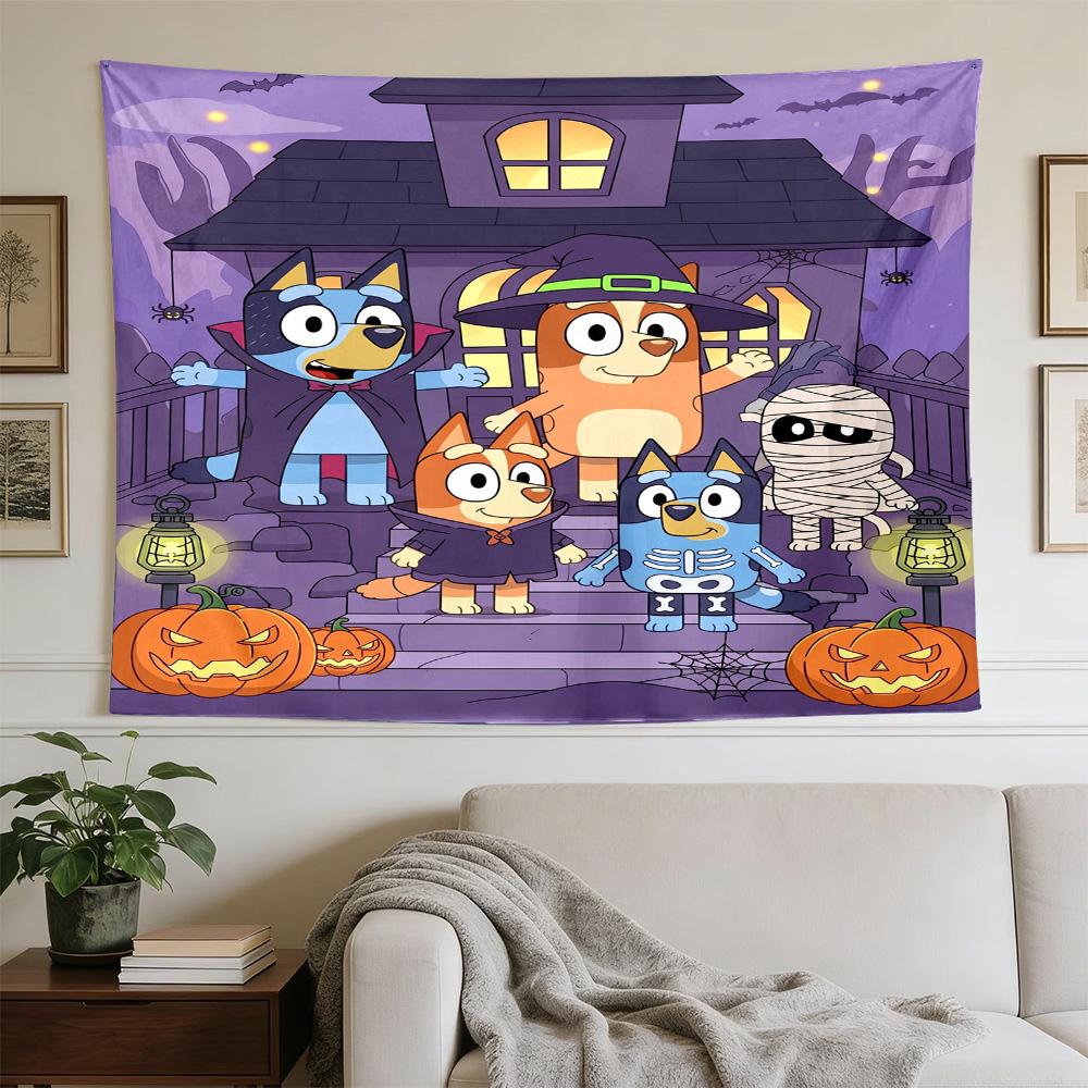 Diverse Dog Characters Large Decorative Tapestry, Great Holiday Gifts, Photo Backdrop for Bedroom Dorm Parties,Perfect Gift