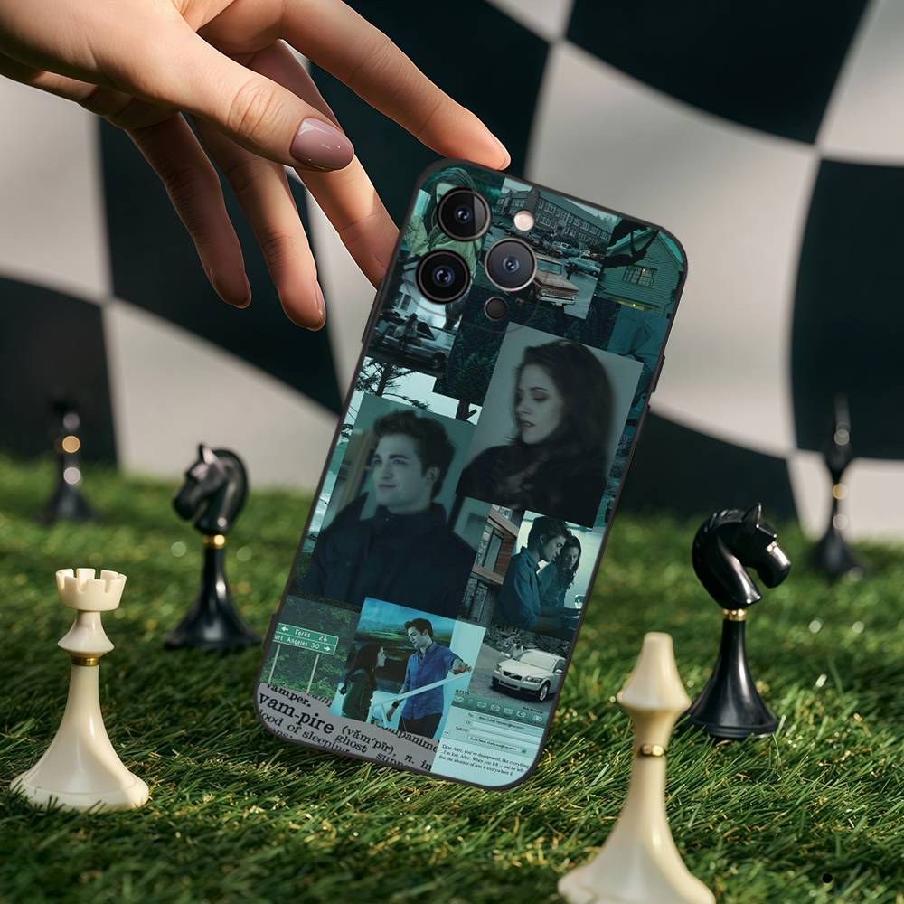 

TV Twilight Isabella Edward Cullen Phone Case For Iphone 17 16 15 14 13 12 11 Pro Max Plus Black Silicone Matte TPU iPhone 13pro max
