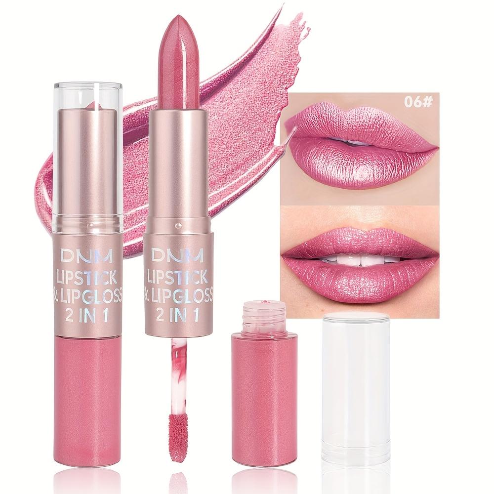 2-in-1 Non-Stick, Moisturizing Lipstick - Long-Lasting, Fade-Resistant Liquid Lip Color with A Glossy Finish Lipstick Gift for Women