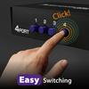 Fosmon RCA Splitter AV Selector 4 Inputs 1 Output Stereo Switching Box RCA Composite AV Cable Included 1 Compatible with and Game Consoles 4-Way & —