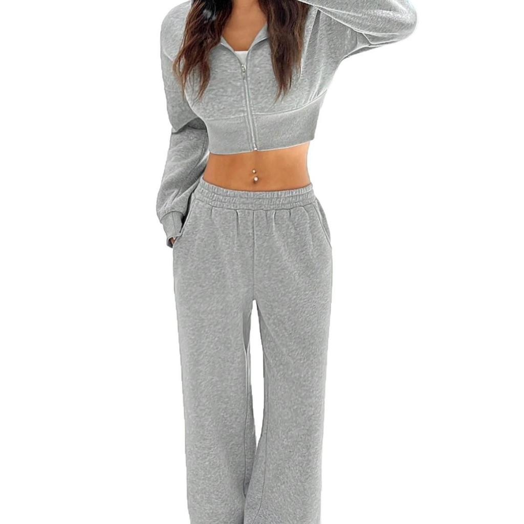 2025 Casual European & American Hooded Sweatshirt & Long Pants Set