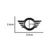 1 ks Kov pro Cooper One S F55 F56 F57 F60 R55 R56 R57 Countryman Kolík zámku dveří auta Křídlový znak Odznak Obtisk