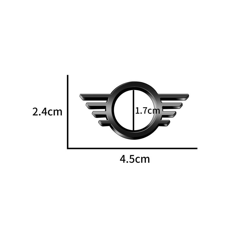 1 Stück Metall für Cooper One S F55 F56 F57 F60 R55 R56 R57 Countryman Auto Türschlossstift Flügel Emblem Plakette Aufkleber