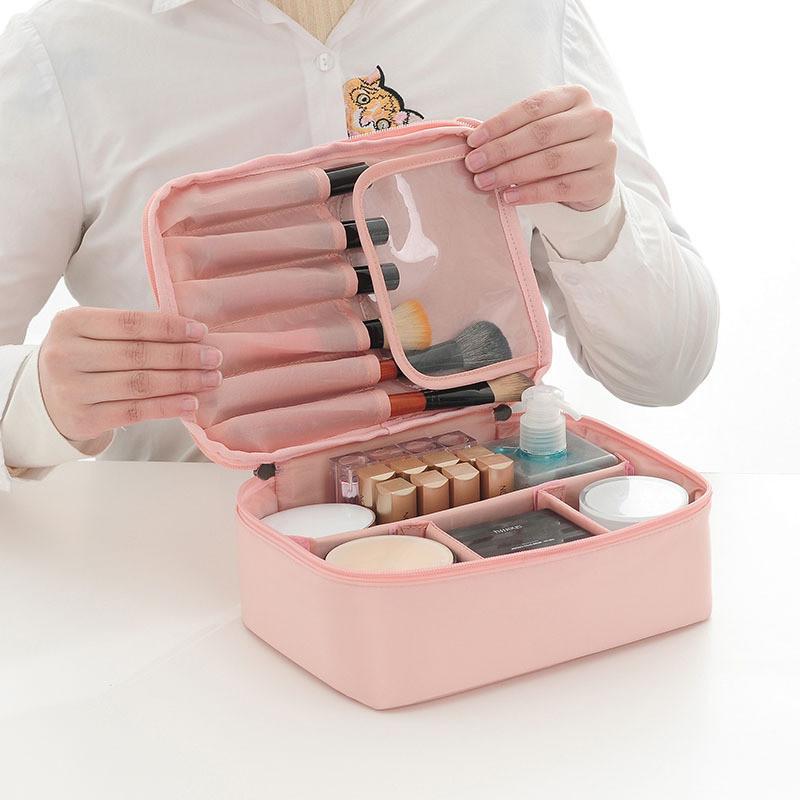 Cosmetic Storage Bag Multifunctional Portable Large Capacity Antiwrinkle And