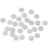 100Pcs 11MM 4 Hole Resin Standard Shirt Buttons Clear White Round Clear White Flatback Decoration