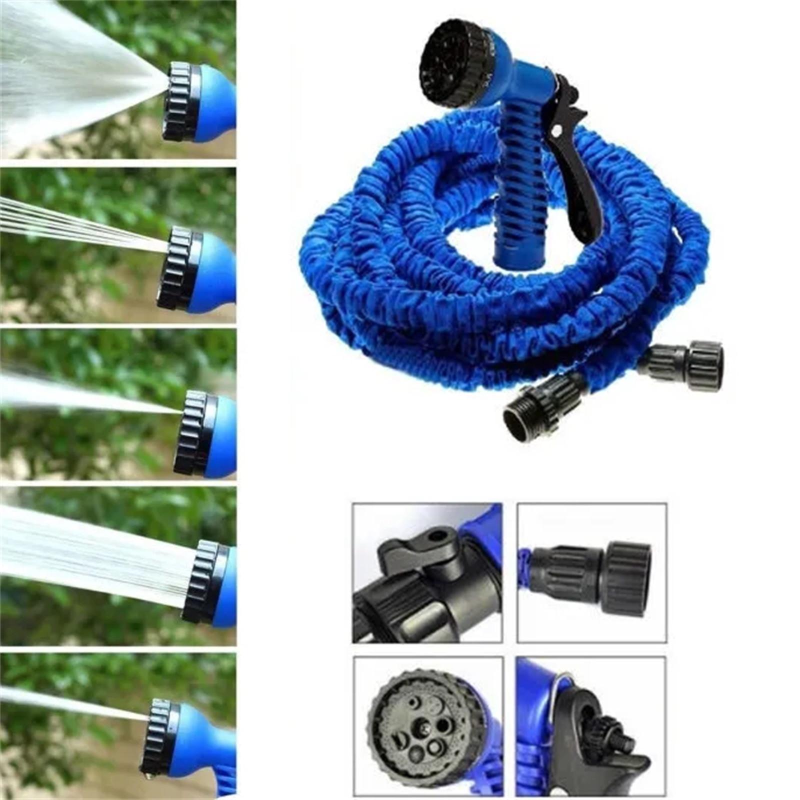 

Водяной шланг, садовый шланг, расширяемый - гибкий, легкий, с насадкой, 100 футов One Size синий