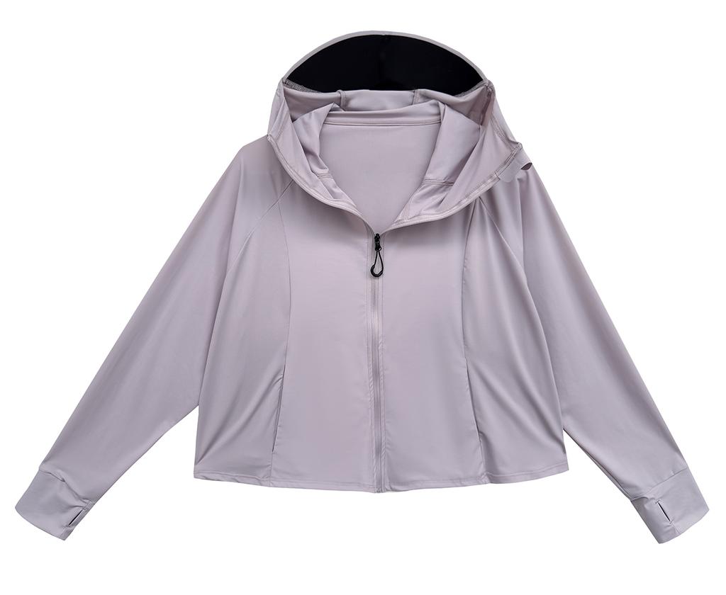 UPF100+Outdoor Sunscreen Clothes Women's Big Brimmed Hoodie Anti UV Cool Coat Casual Quick Drying Breathable Long Sleeved Skin Clothes