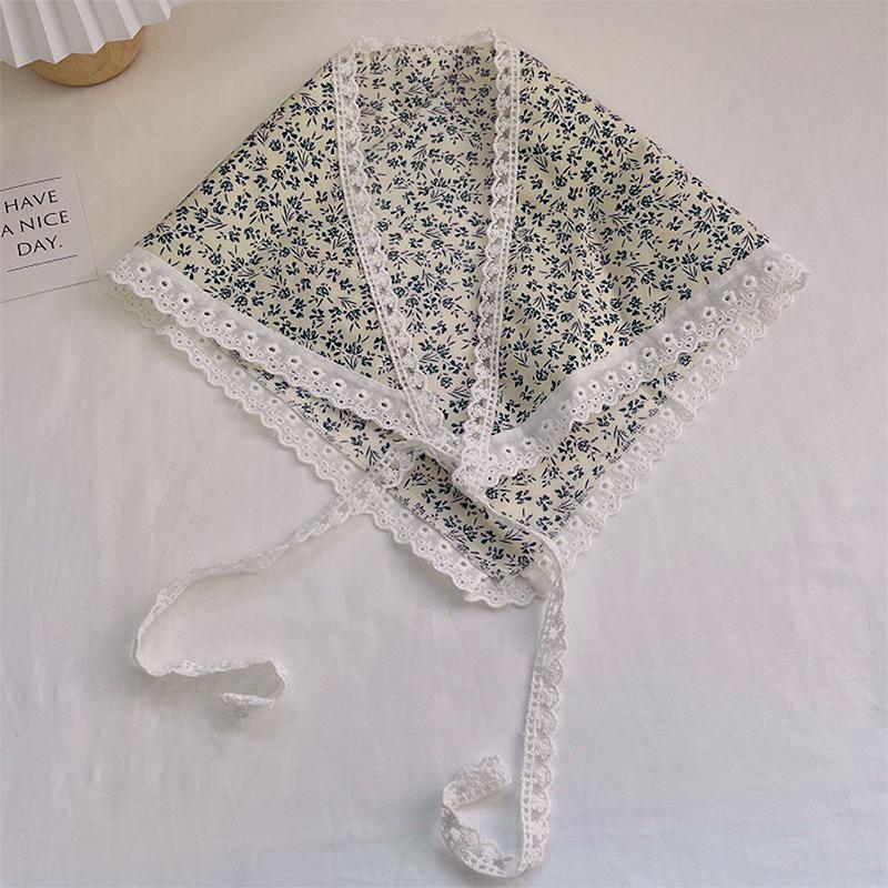 Kvinner Blonder Trekantskjerf Søte Jenter Solskjermingsskjerf Vår Sommer Fransk Strandstil Hårbånd Vintage Kvinne Dame Muslimsk Hijab