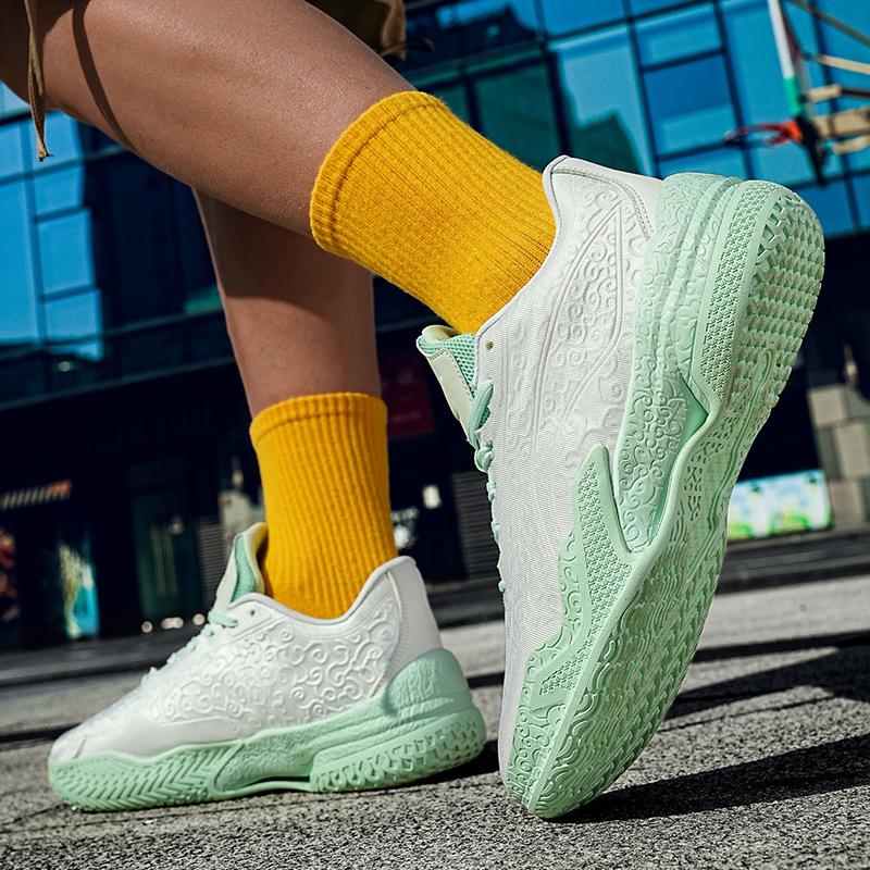 2025 spring new sharp blade 5 basketball shoes men's and women's mandarin duck sneakers non-slip and wear-resistant cement ground actual combat studen