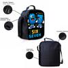 Set Zaino 3 Pezzi Cartone Animato Motivo Numeri 67 Leggero Grande Capacità Borsa Scuola Borsa da Viaggio con Borsa a Spalla Astucci Regalo