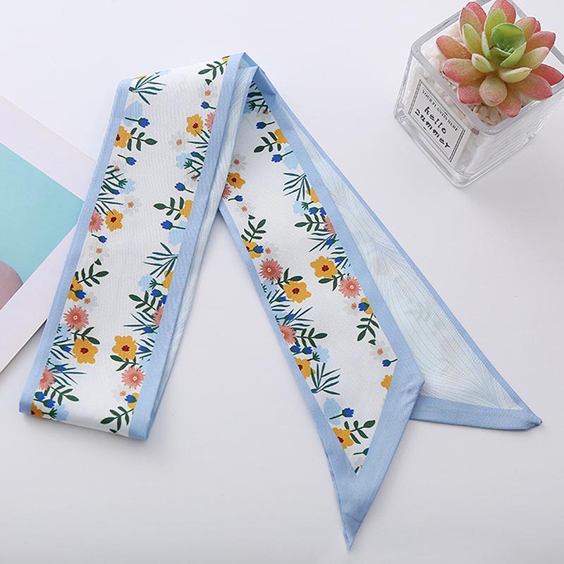Fashion Long Silk Scarf Hair Band Hair-Binding All-Match High Sense Headdress Celebrity Hair Accessories For Women Headband