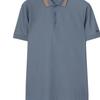 Burberry Polo Shirts Men's Carbon Blue Polo Collar Moderate Straight Fit 81118141