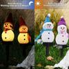 46cm LED Snowman Solar Lights Waterproof Outdoor Garden Lawn Lamps Snowmans Lantern for Christmas  Holiday Party Decor Lighting