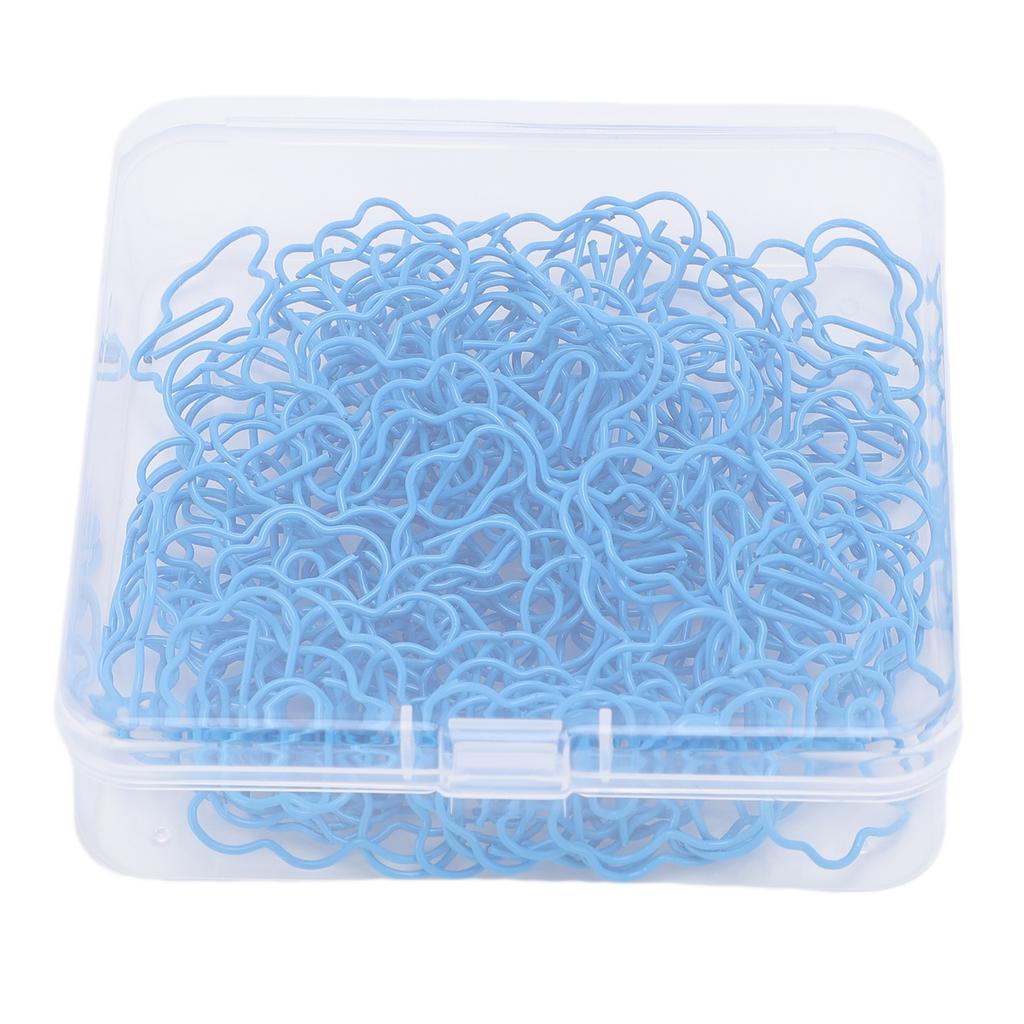 100 Pcs Cloud Shaped Paper Clips Cute Fun Decorative Iron Bookmarks Planner Clips with Transparent B
