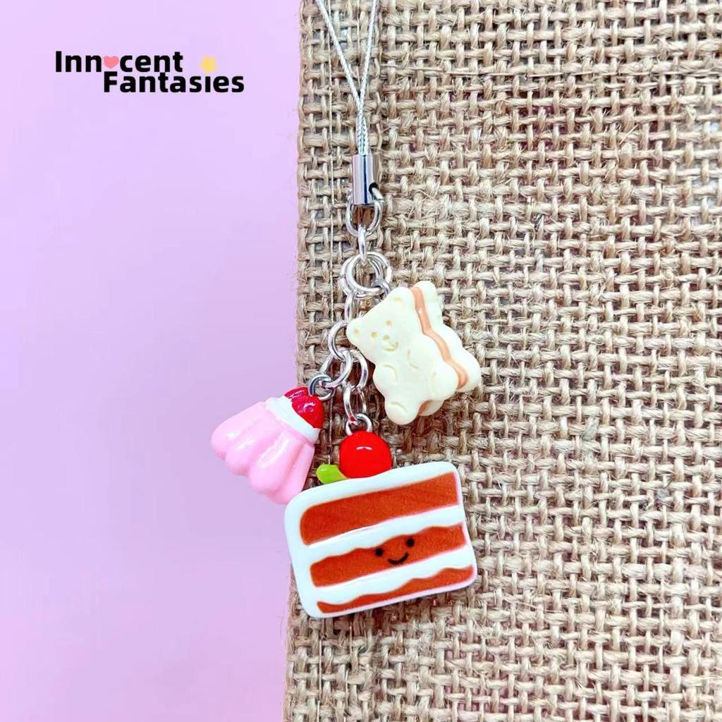 Girlish Cartoon Charm: Cute Mobile, Bag, and Car Key Accessory