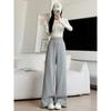 Women's High Waist Drawstring Wide Leg Sweatpants Casual Loose Trousers with Pockets