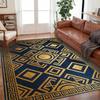 Luxury Moroccan Design Carpet Non Slip Area Rug for Dining Room Living Room Bedroom Floor Mat Home Decor Geometric Pattern Mat