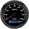 Rhaxel 85mm GPS Speedometer Odometer 0-80KM/H with GPS Antenna 7 Colors Backlight Speed Indicator for Motorboat Trucks