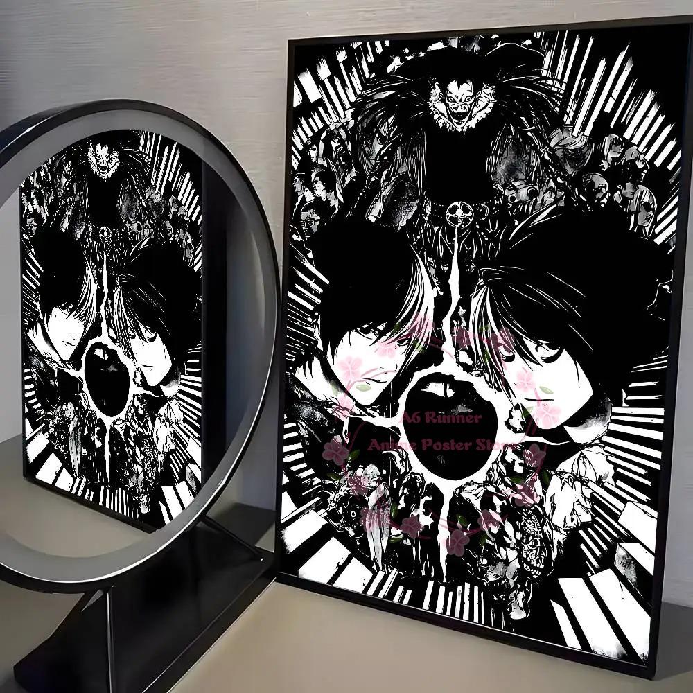 

Anime Death Note Dn L Timeless Vintage Poster Art Hd Canvas Advanced Aesthetic Printing Paper Wall Art For Living Room Household Decoration A4 21X30cm No Frame