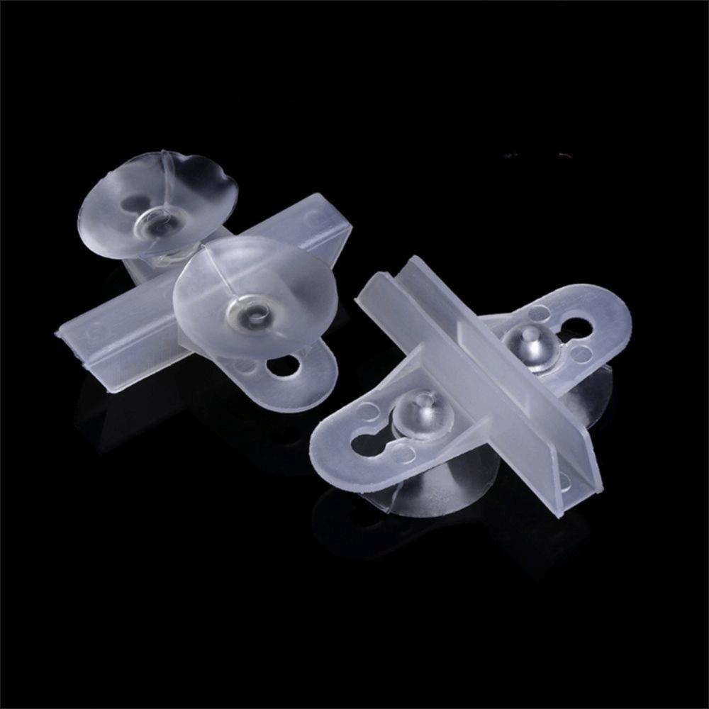 

2Pcs Glass Clamp Divider Sheet Holder Plastic Aquarium Isolation Clip Aquarium Partition Clip білий