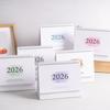 1pc Creative Coil Calendar Planner Desktop Decoration Gradient Desk Calendar 2026 English Version Calendar Office Stationery