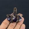 Sage Amethyst  Pendant, Gemstone 999 Copper Wire Wrapped Jewelry Pendant, Handmade Jewelry Birthstone Pendant, Gift For Him