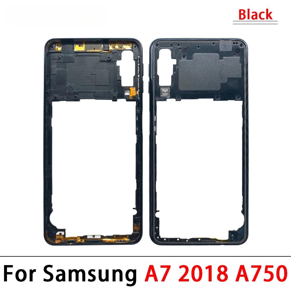 Middle Frame For Samsung A41 F62 M51 M62 A7 2018 Housing + Side Keys Volume Buttons Replacement Part