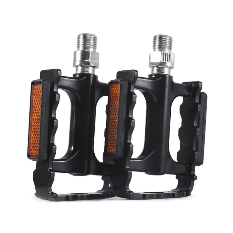 Versatile Bike Pedals Sturdy Aluminum Alloy Bike Pedals Quicker & Easy Installations Bike Pedals Lightweight & Compact 1 чёрный