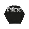 Palace FW21 Word Logo Print Crew Neck Sweatshirt Unisex Tops Black P20CS016