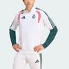 Men's Adidas Real Madrid Jackets Men's White/Wealth Green Stand Collar Moderate